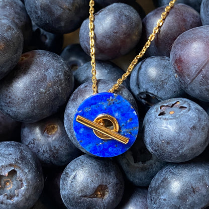 Baie Necklace Blue - Silver or Gold