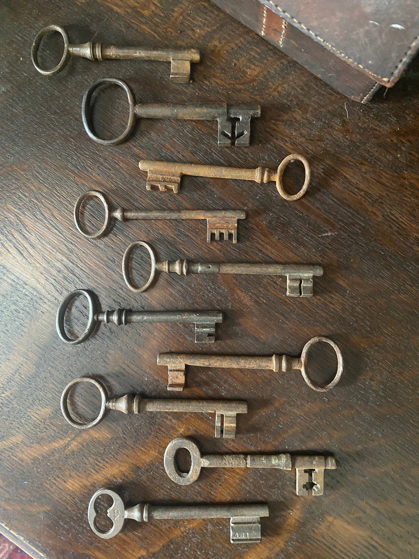 Antique French and English Skeleton Door Keys