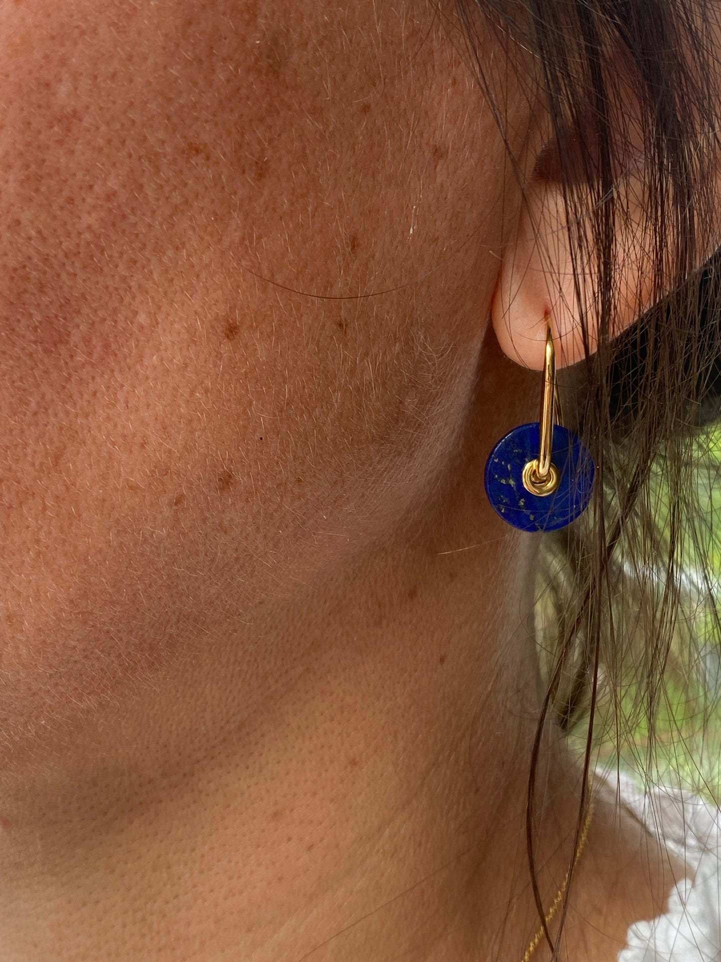 Baie Earrings Blue - Silver or Gold